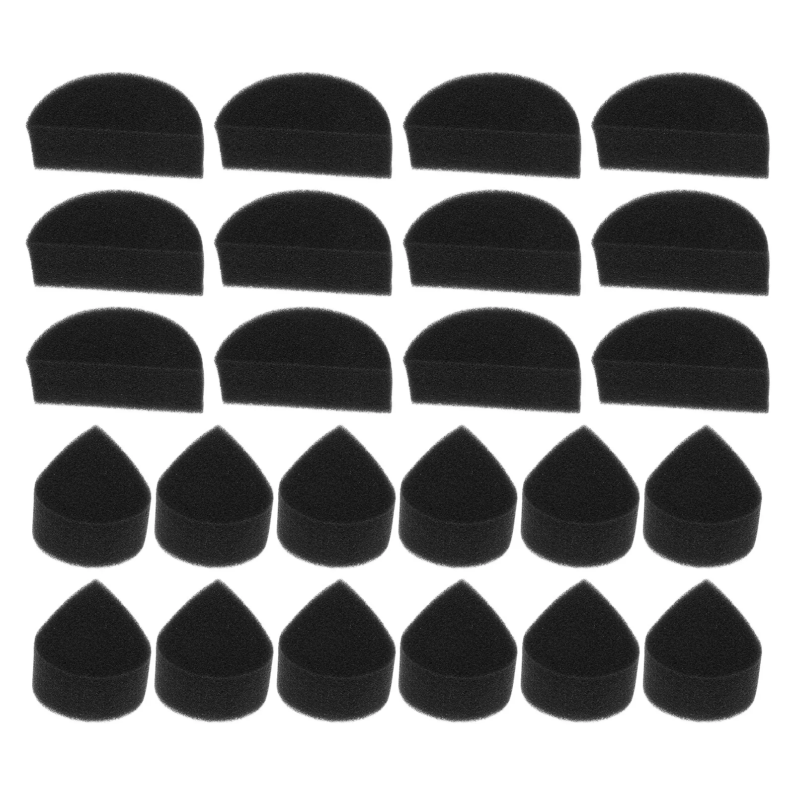 

Набор из 24 спонжей для макияжа: полукруглые, высокоплотные, для быстрого нанесения основы, для фестивалей, выступлений и творчества