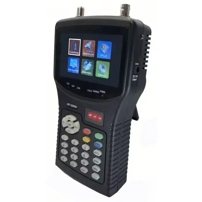 

NEW KPT-255HD+ 4.3inch DVBS2 HD Satellite Decoder TV Signal Detector AHD H.265 Digital Sat Finder