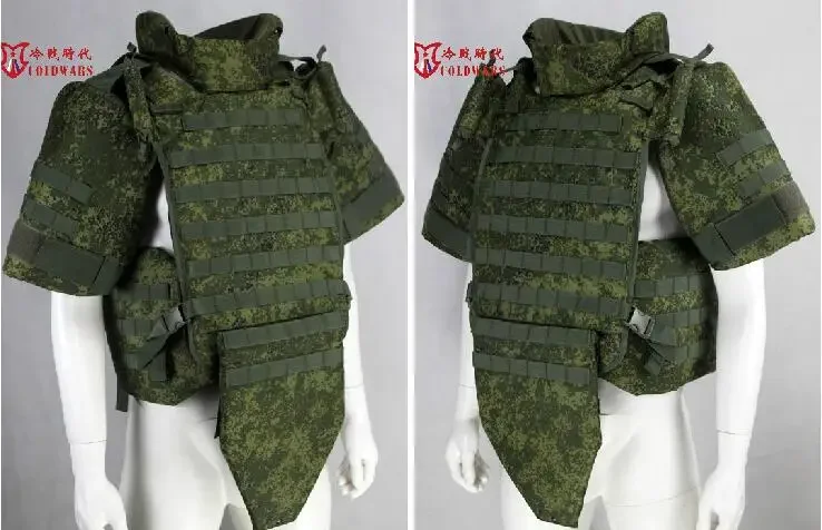 เสื้อกั๊กยุทธวิธีลายพรางรัสเซีย 6B45 Jungle Digital Green Outdoor Men Copy