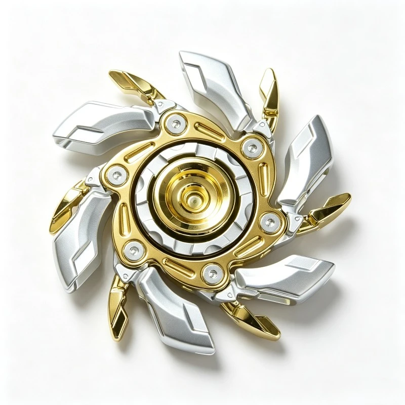 Open Armor Fidget Spinner Metal EDC Fidget Toy Adult Stress Relief Gyro Heavy‑Duty Rotating Hand Spinner for Anxiety Relief