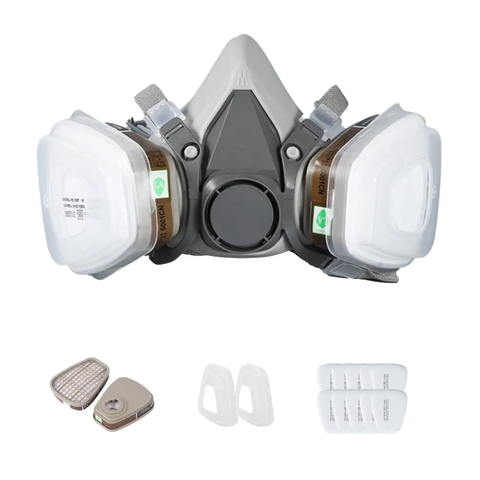 

6200 Dust Gas Respirator Half Face Dust Mask For Painting Spraying Organic Vapor Chemicals Gas Filter Work Safety