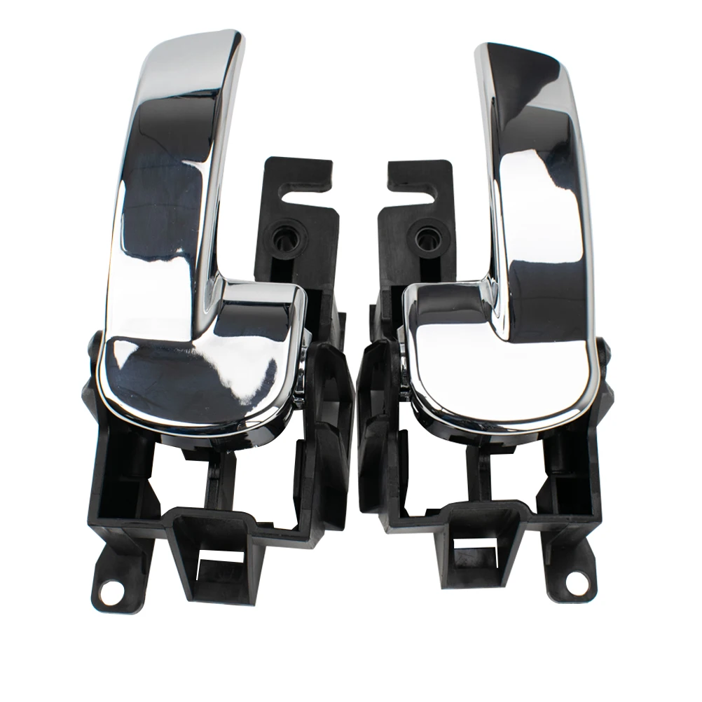 1Pair Car Inner Interior Door Handle Grip Lock For Nissan Navara D40 Pathfinder R51 2005-2015 806704X02B Front Rear Left Right view 3