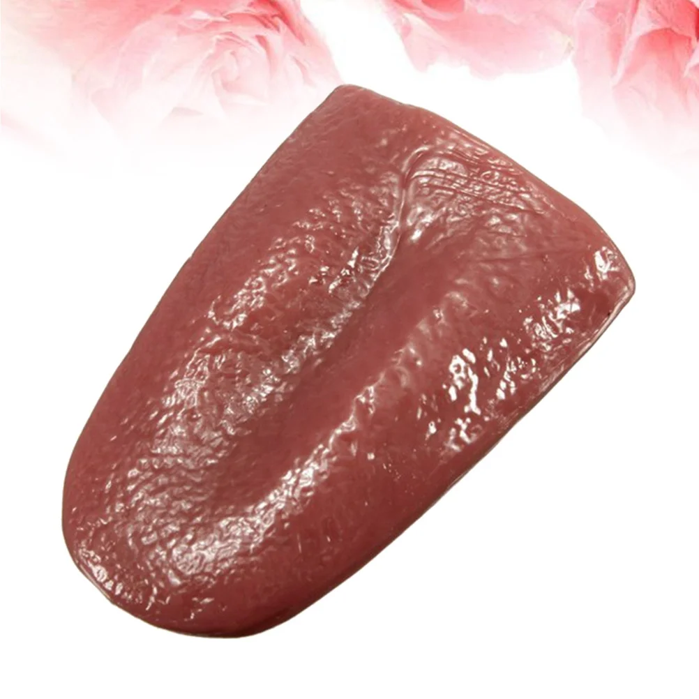 

3Pcs Lifelike Tongue Prank to Use Stretch Stick and Pierce Restore Shape Horror Joke for Halloween Party Gag Gift
