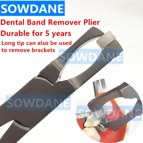 Imagen 1 del producto Alicates para quitar banda de ortodoncia Dental, soporte para quitar alicates, instrumento de eliminación de ortodoncia Dental, cabeza larga de acero inoxidable