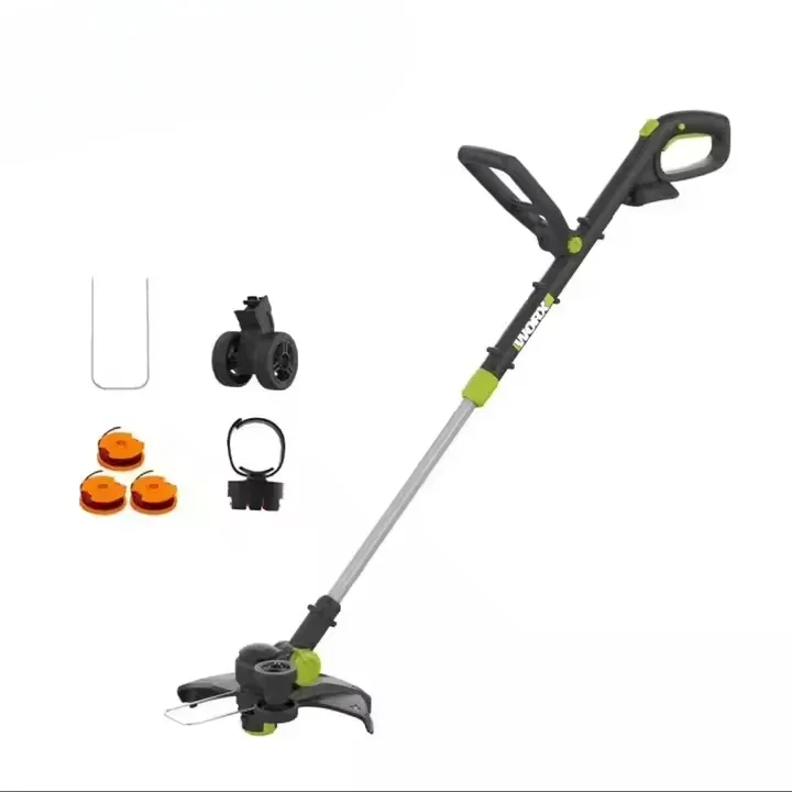 

Wor Cordless Electric Lawn Mower Lithium-ion Battery Brushless 40V Grass Trimmer Hedge Trimmer and Chainsaw for Small Home Use