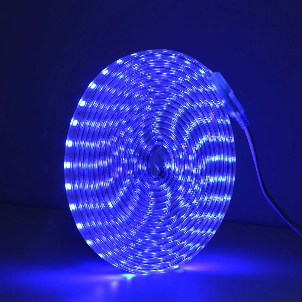 Ice Blue Green LED Strip Lights Flexible&Adhesive Tape 220V 120Leds/M Ribbon10cm Cuttable Under Cabinet Bar Holiday Decor Lamp