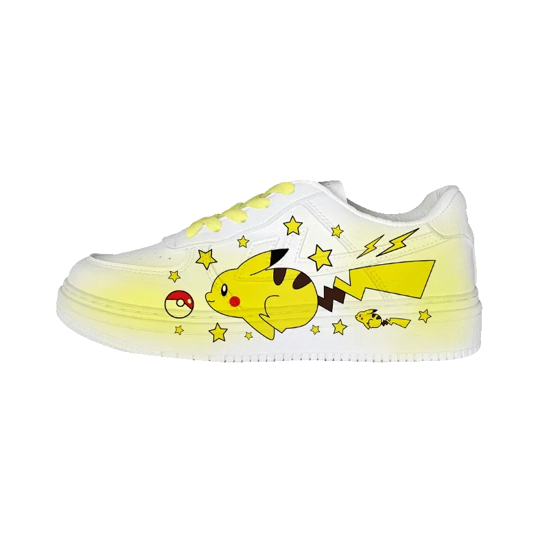 Original cartoon Pokémon princess cute Casual shoes non-slip soft bottom sports shoes  girlfriend gift