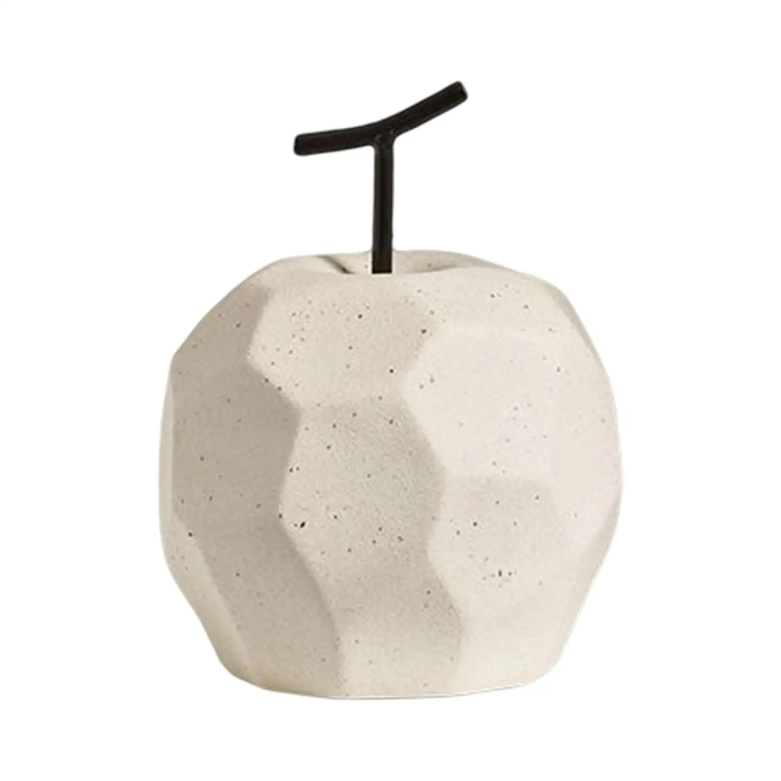 Nordic Style Ceramic Fruit Statue Handmade Art Figurine for Home Office Decorations Tabletop Ornament Modern Housewarming Gift