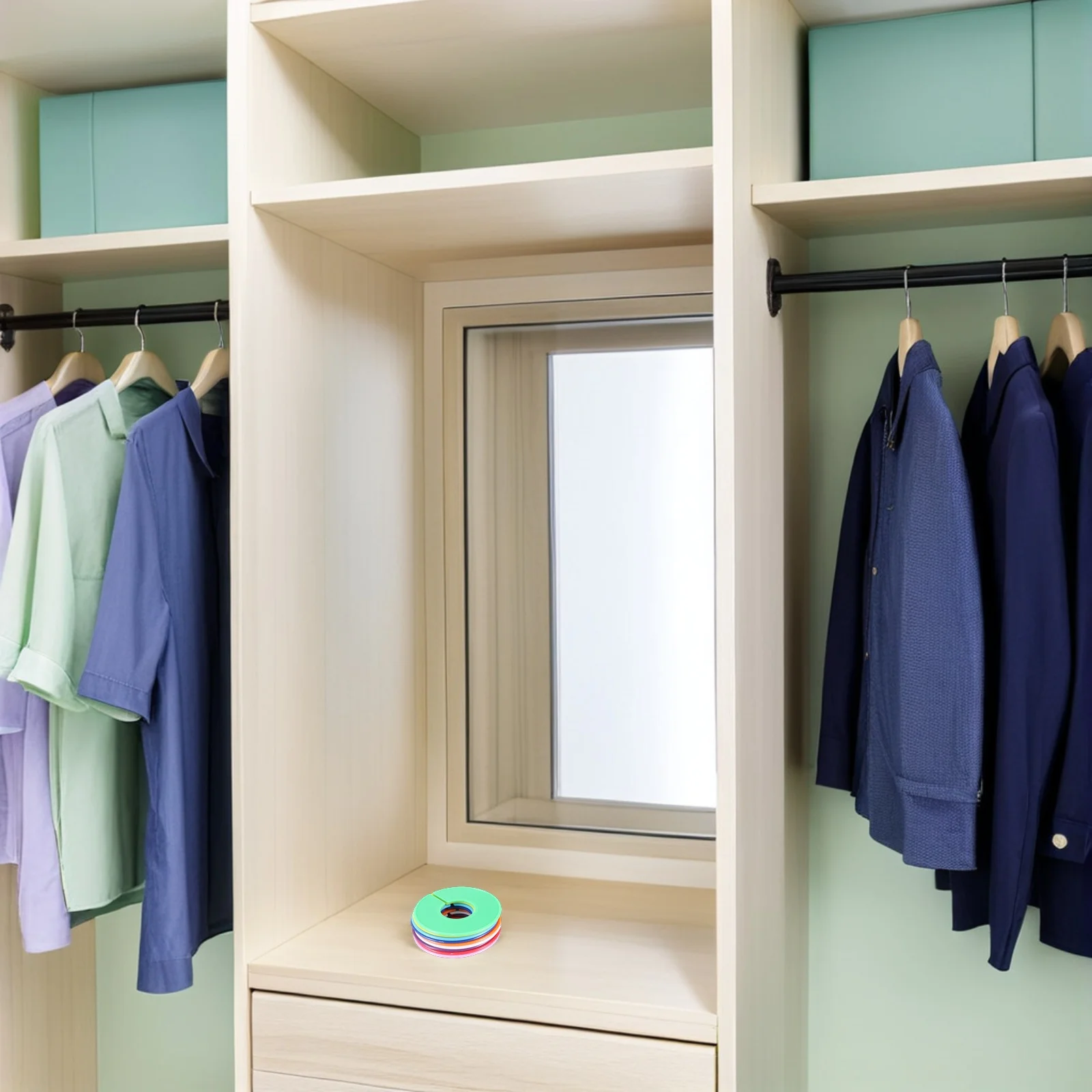 

36Pcs Clothing Size Dividers Lightweight Portable Hanger Markers for Home Closets Retail Shops Nursery Organization