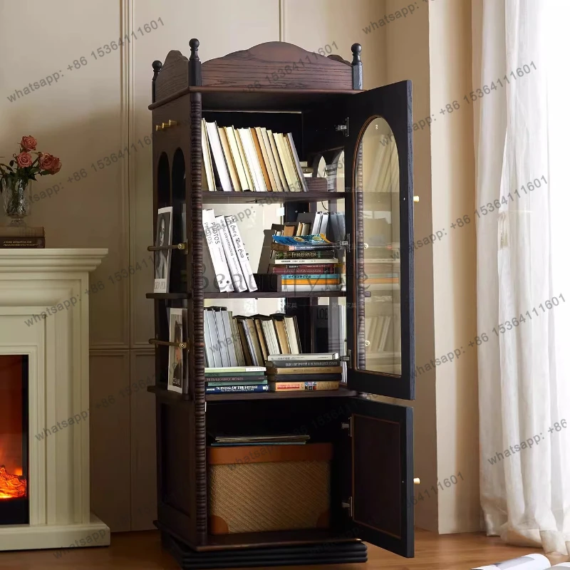 

Medieval Rotating Bookcase Wall Locker Bedroom Storage Cabinet Bookcase Vintage French Living Room Furniture Boekenkast