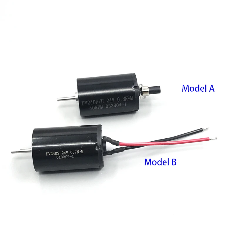 

Micro 22mm*33mm Coreless Quiet Motor DC 12V-24V 4600RPM Low Speed Strong Magnetic Large Torque D-shaft