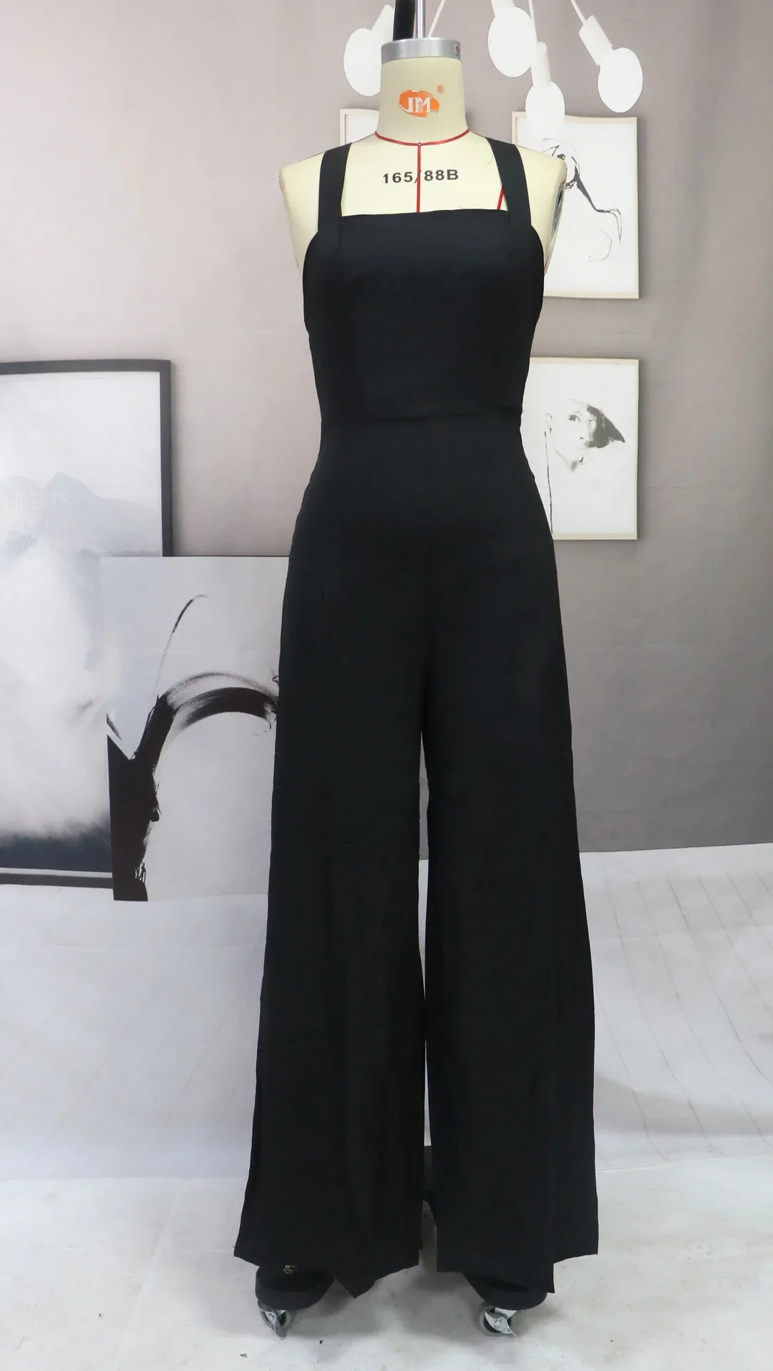 Summer Underwaist Short Sleeve Black Jumpsuit for Woman Fashion Casual Long Pants Playsuit 2023 Overalls Bodysuits Rompers