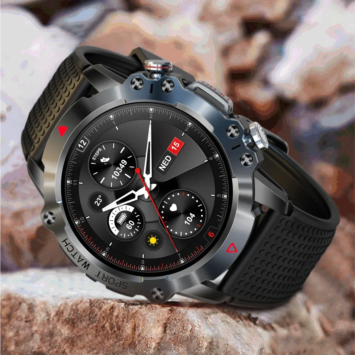 

2024 New Smartwatch for Men Bluetooth Call IP67 Waterproof. 1.39 Inch 360*360 HD Screen. Sports Modes. Android IOS Stylish Tech.