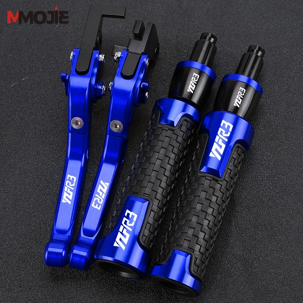 

Motorcycle FOR YAMAHA YZFR3 2015-2020 2019 2018 2017 2016 YZF R3 Brake Clutch Levers 7/8'' 22mm Handlebar Handle Grips Ends