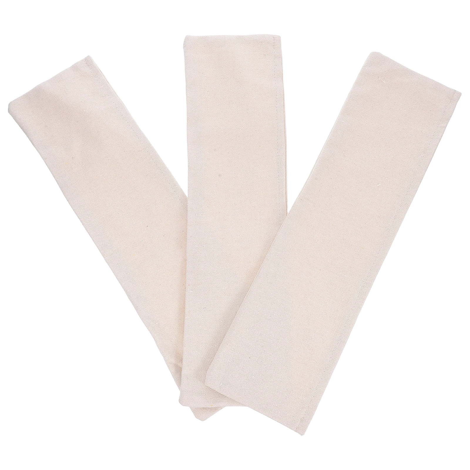 

3 Pcs Cloth Cover Trouser Rack Hangers Cotton Linen Clothes Protectors for Wardrobes