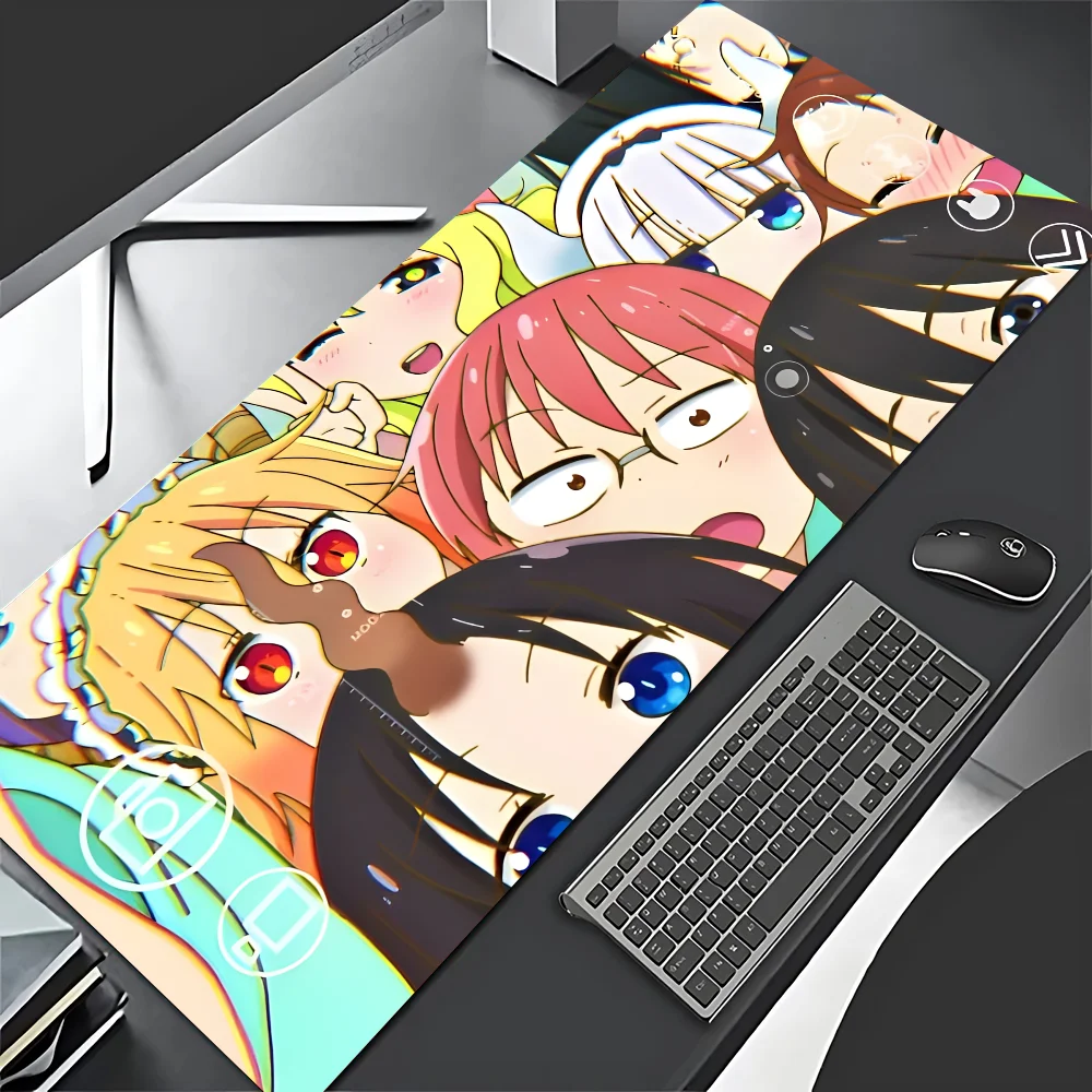 K-Kobayashi's D-Dragon Maid Mousepad Mouse Pad Laptop Gaming Accessories Mousepad Large Desk Mat Computer Gamer Keyboard Rug