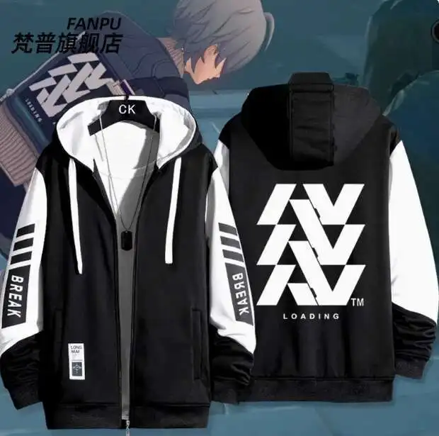 

Anime Zenless Zone Zero Random Cardigan Jacket Hoodie Autumn Winter Cosplay Men Women Coat Loose Tops anime
