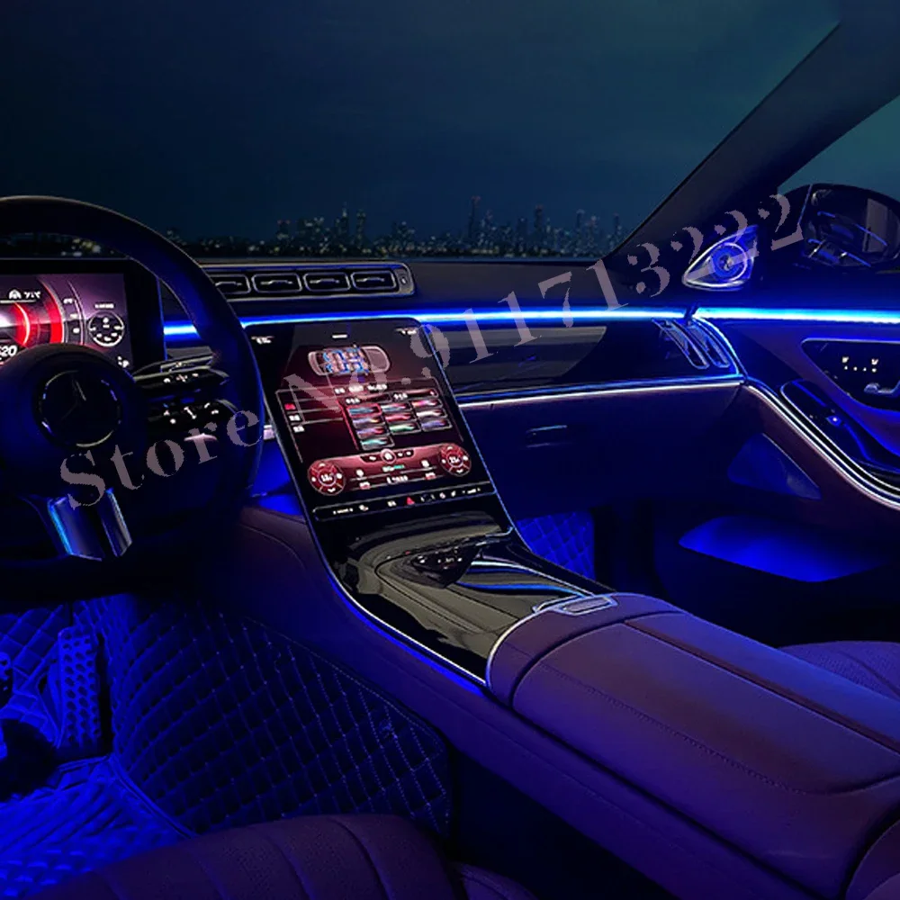 W223 LED Active 3D Flash Ambient Light For Mercedes Benz W223 S-Class S450L S400L S500L Multi-color Atmosphere Lamp Neon RGB LED