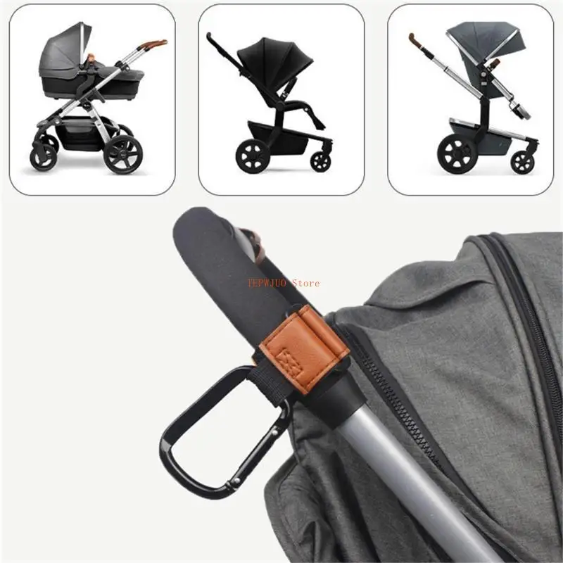 U50F Kereta Dorong untuk Tas Gantung Tas Belanja Klip Gantung Tahan Lama Campuran Universal untuk