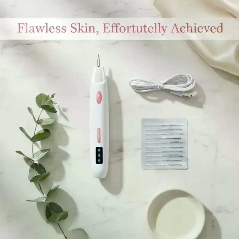 Skin Tag Spot Removal Pen Portable Adjustable Digital Display Safe Home Personal Skincare Treatment Tool
