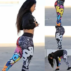 Women Digital Printing Leggings Workout Leggings High Waist Push Up Leggins Mujer Fitness Leggings Women'S Pants