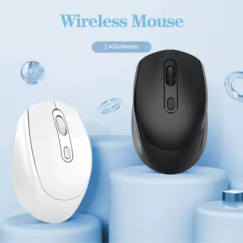 CongdiWireless Silent Mouse Bluetooth-compatible 2.4G Dual Mode Battery Optical Mouse 1600 DPI For MacBook Laptop PC Game Office
