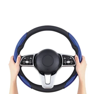 Non -slip carbon carbon, carbon fiber cover, for FR Leon Ibiza Seat Exe 5F MK2 MK3 Tarc, non -slip protective accessory 10 Main Sales Steering Cover Seat Ibiza - №5