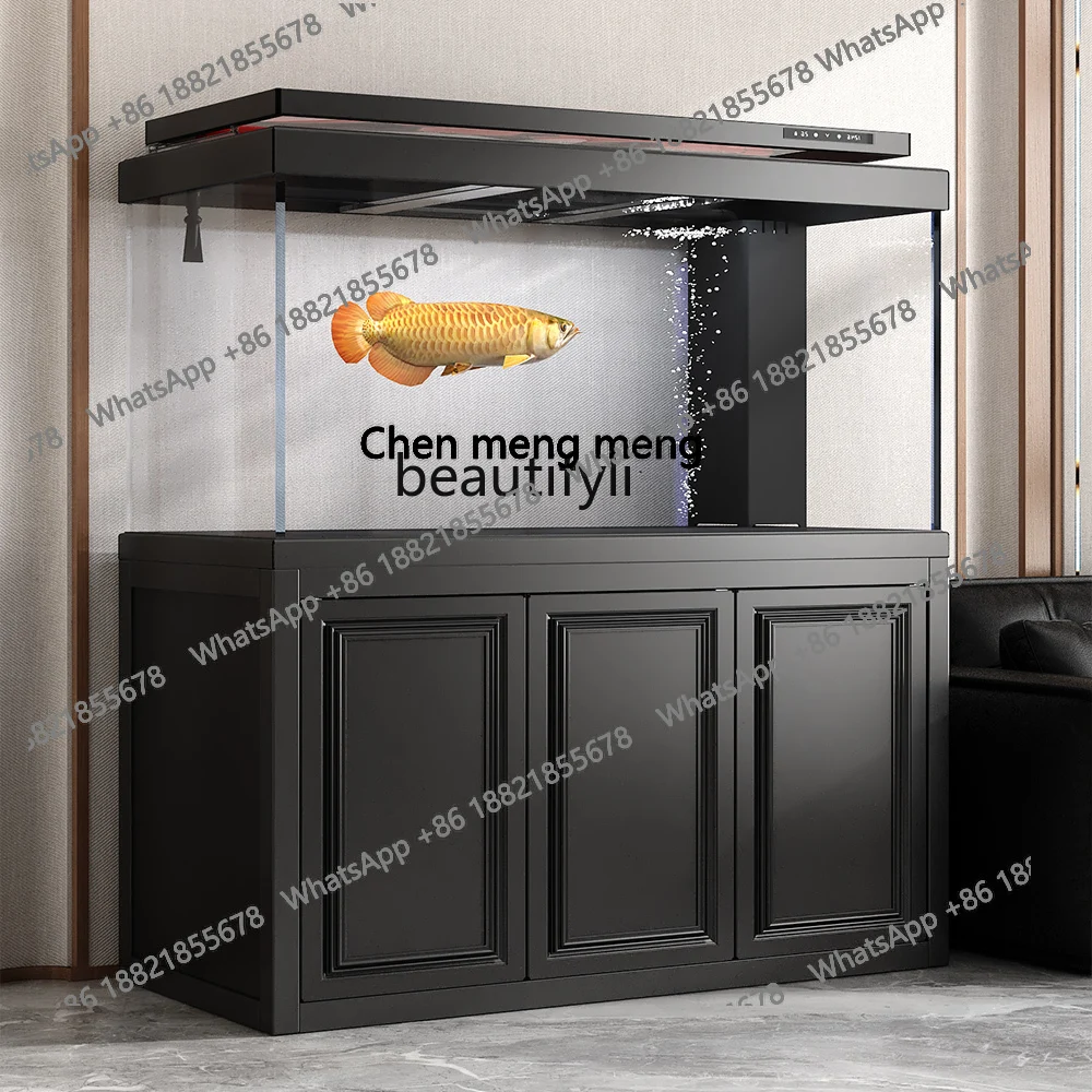 

Glass fish tank screen partition screen silver dragon, no water change, medium and large living room bottom silent tank H