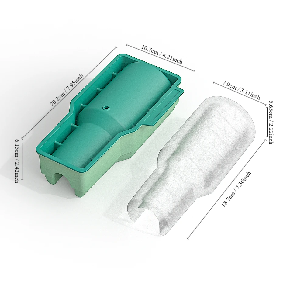 Nuovi vassoi per il ghiaccio per stampo per cubetti di ghiaccio in Silicone per stampi per ghiaccio estivi antiaderenti per tazza d\'acqua facile da