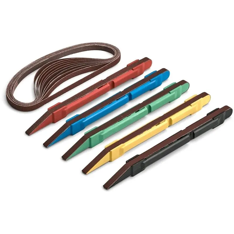 A74K-Guitar Beveling& Sanding Stick Set-1 Set-Abrasive Belt Included Instrument Fretboard Sanding Tool