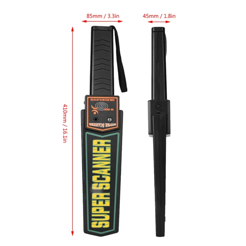 Portable Handheld Metal Detector Wall Scanner Finder PATX/MD3003B1 Standard Single Switch