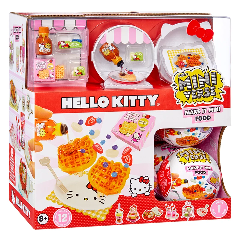 

Mga глухая коробка Hello Kitty сотрудничество серии Sanrio сюрприз коробка мини еда Diy куклы аксессуары Коллекция игрушек детские подарки