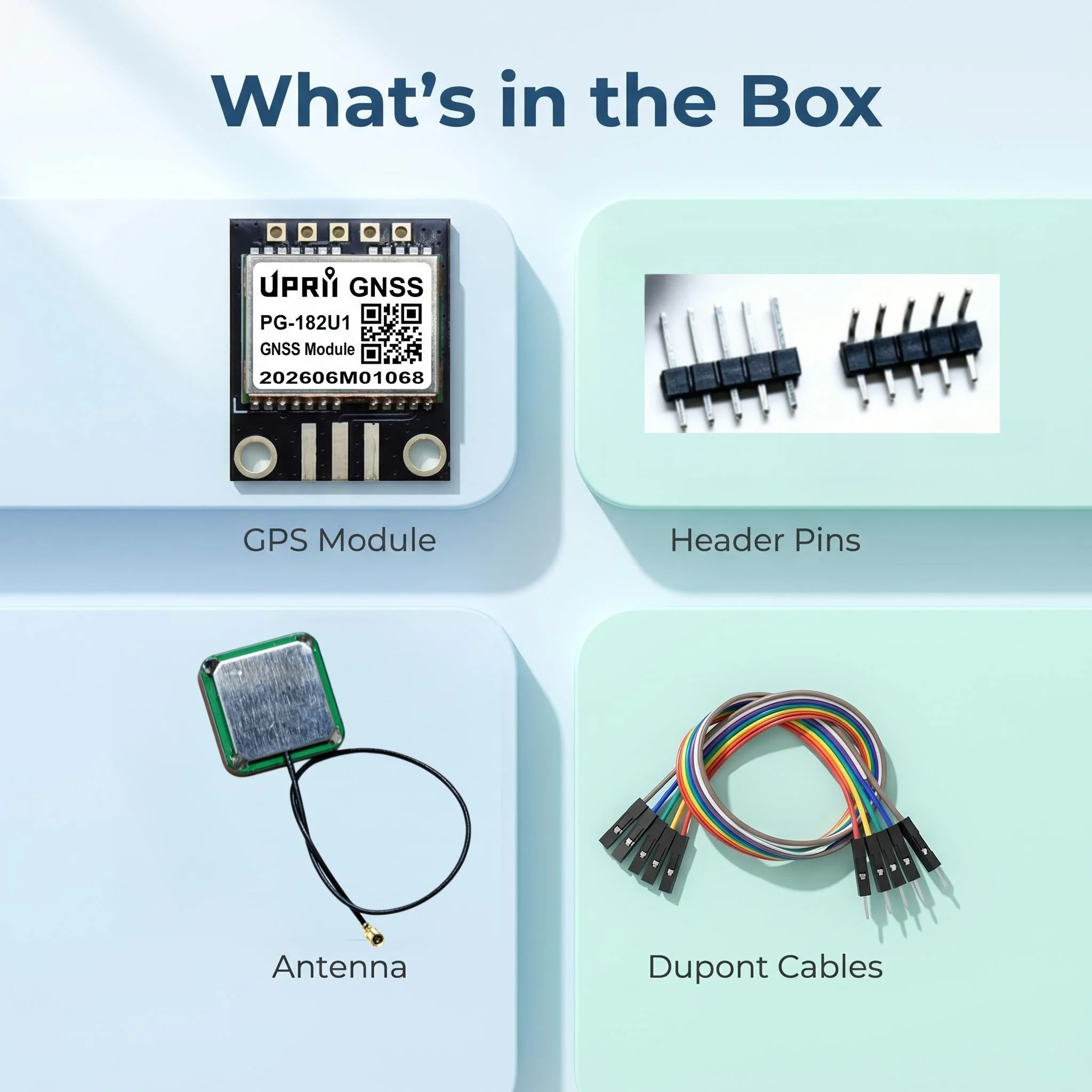 PG-182B GPS BDS Timing Positioning Module Built-in Flash STM32 51 MCU Electronic DIY Module