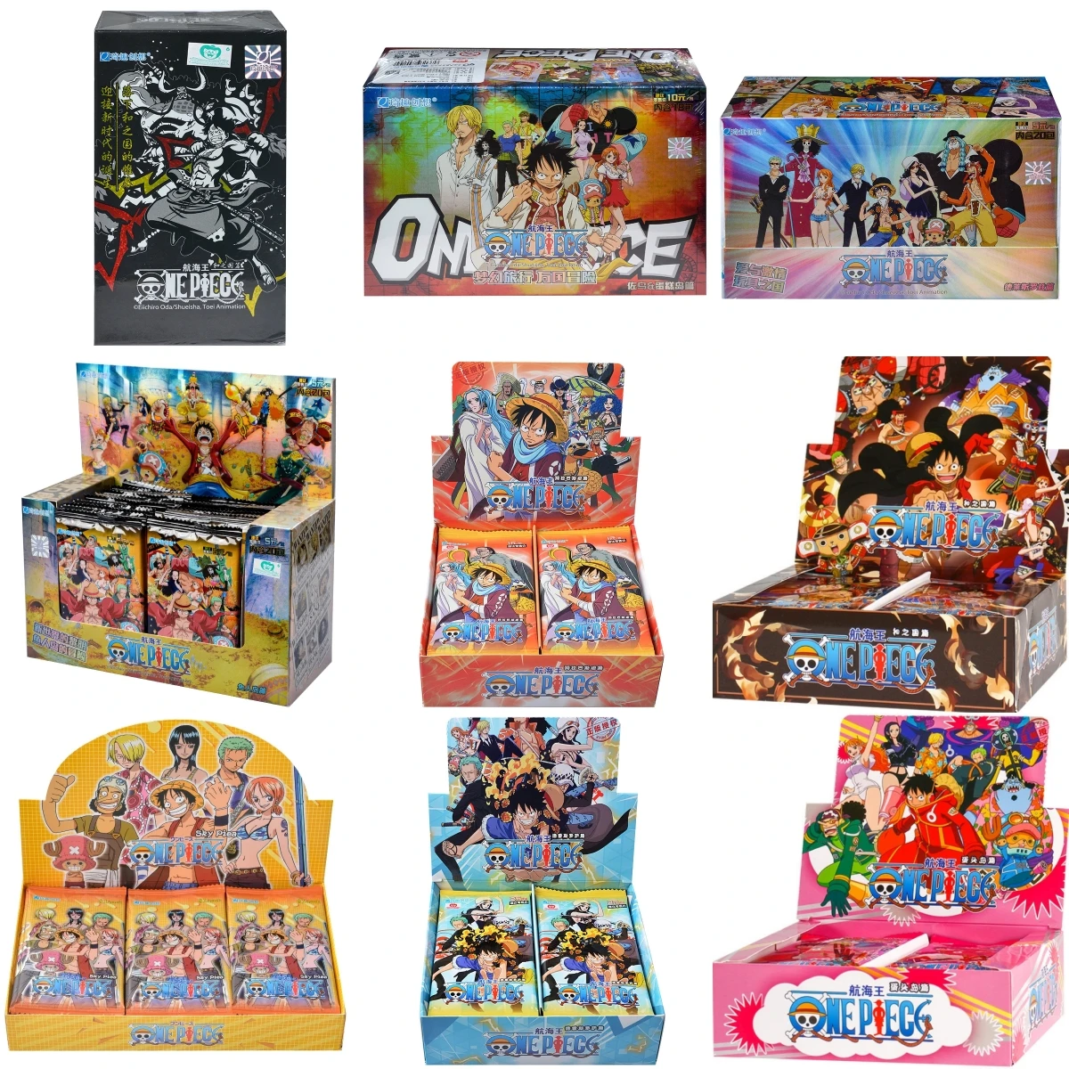 مجموعة جديدة من قطعة واحدة بطاقة هواية كلاسيكية شعبية لشخصية أنيمي لوفي زورو نامي سانجي ايس سابو بوا · هانكوك هدية للأطفال