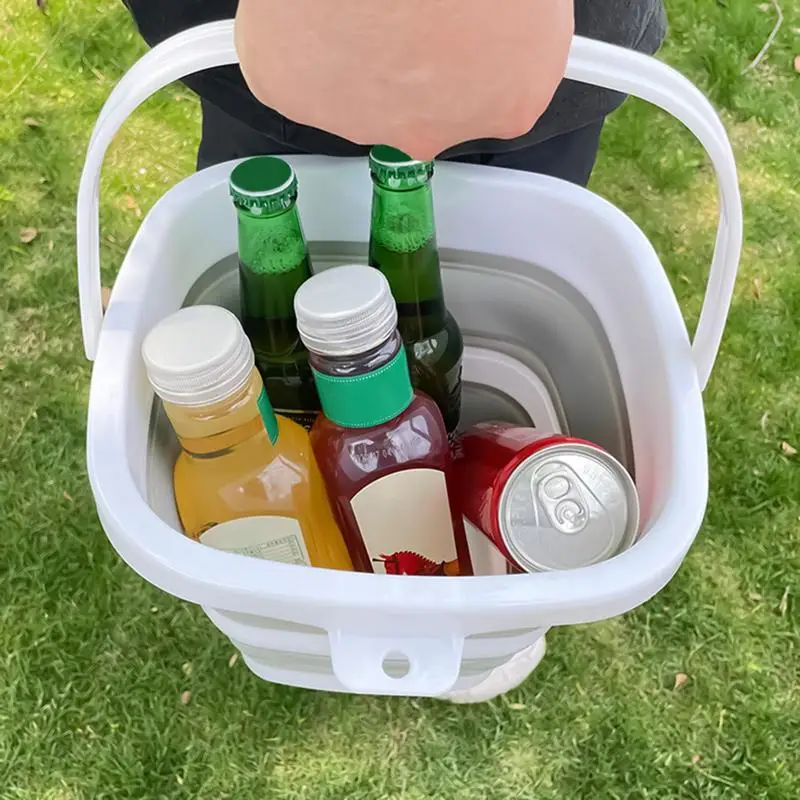 

Bucket For Cleaning 5L Car Washing Bucket With Handle Multi-Purpose Housekeeping Tools For Garden Bathroom RV Laundry Outdoor