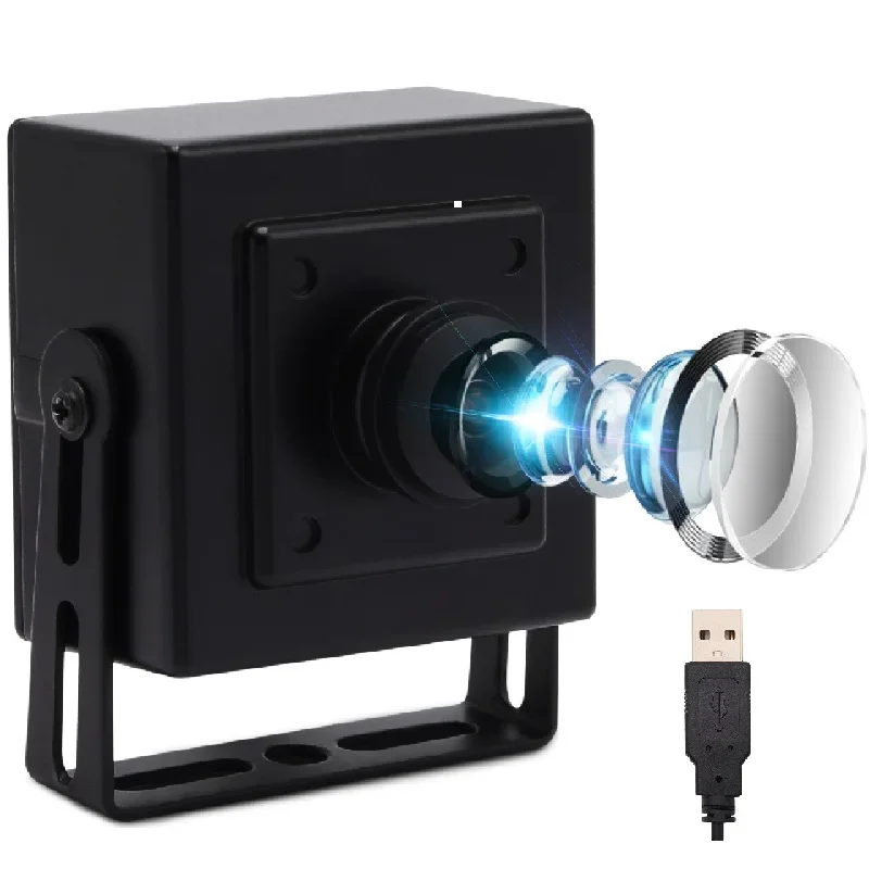 ELP 5MP OV5640 Sensor USB Webcam Plug & Play Ultra HD Wide Angle Mini Micro USB PC Camera for Windows, Linux, Mac Os