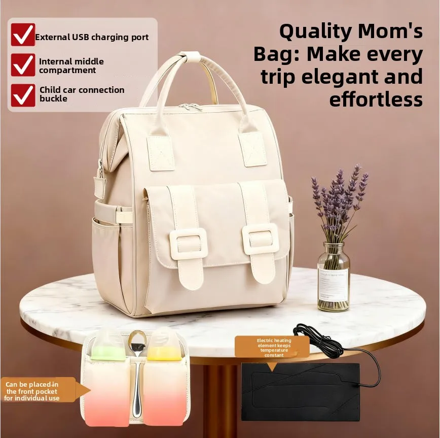

New Faionable Multi-Functional Large Capaci Waterproof Mommy Bag Materni Bapa for Outdoor Travel Lightweight Dual-S...
