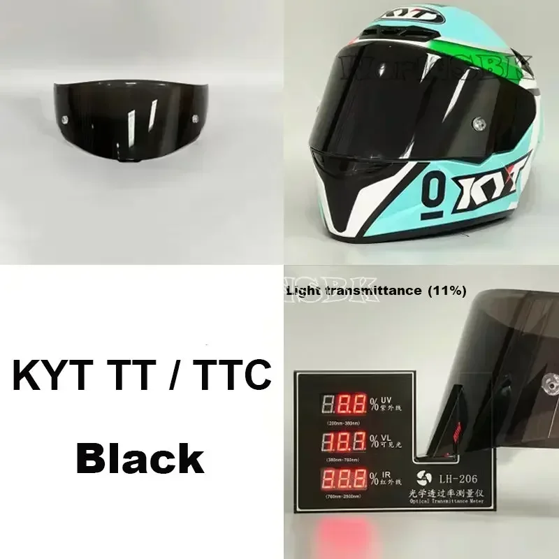 Motorhelm Vizier voor KYT TT CURSUS Motorhelm Schild Voorruit Zonnebrandcrème TTC Helmen Accessoires Hoge Sterkte