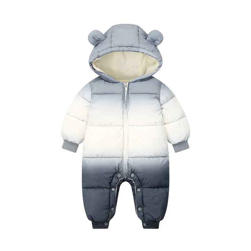 Boys Girls Winter Jumpsuit Baby Snowsuit Clothes Newborn Hooded Cotton Padded jacket Thicken Rompers 0-2T