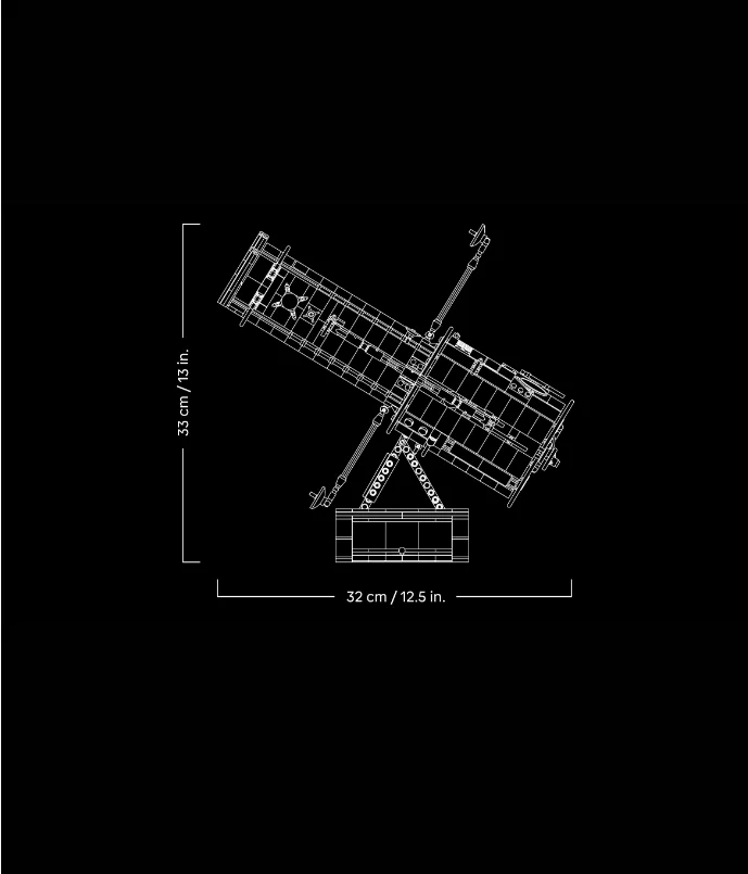 The Cheapest 1252pcs Orbital Observatory Space Telescope Building Blocks Bricks Posable Aerospace Display Model Christmas Gift