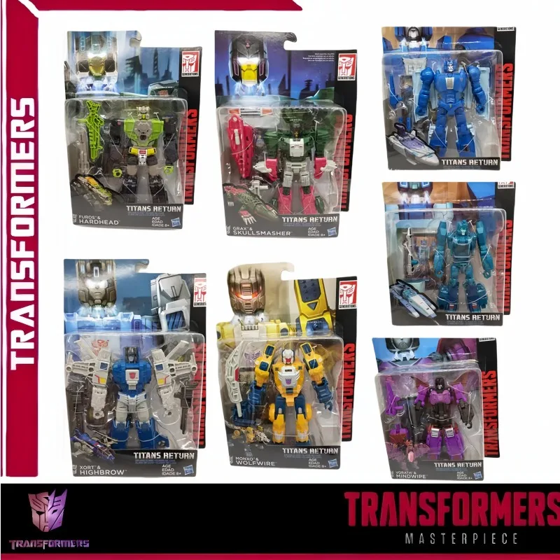 Hasbro Transformers Toys IDW Titan Returns Leader Warrior d-level, hombre lobo, cocodrilo de viento largo, dragón de mar, murciélago, demonio