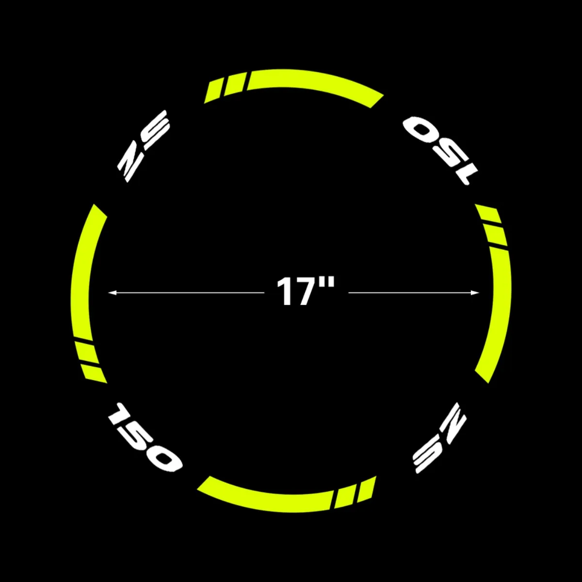 For YAMAHA SZ-150 SZ150 SZ 150 Logo Emblem Reflective Motorcycle Wheel Hub Stickers Motor Bike Accessories Rim Strips Decals