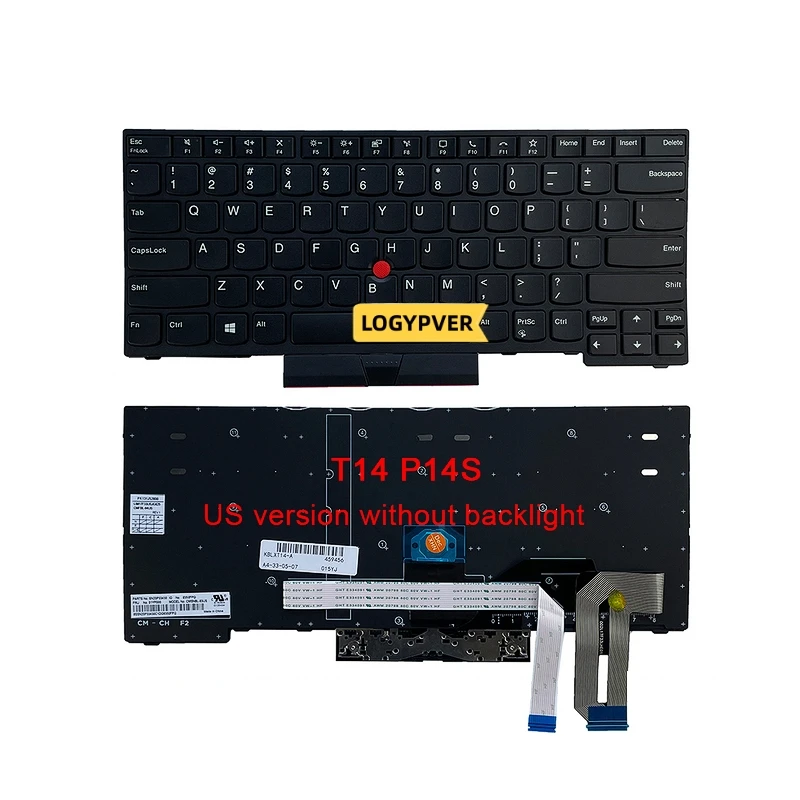 Imagem -05 - Teclado Portátil para Lenovo Thinkpad Eua Inglês Retroiluminado E14 R14 s3 Gen2 E15 R15 L14 P15v T15p L15 Gen1 T14 P14s T15 T14s