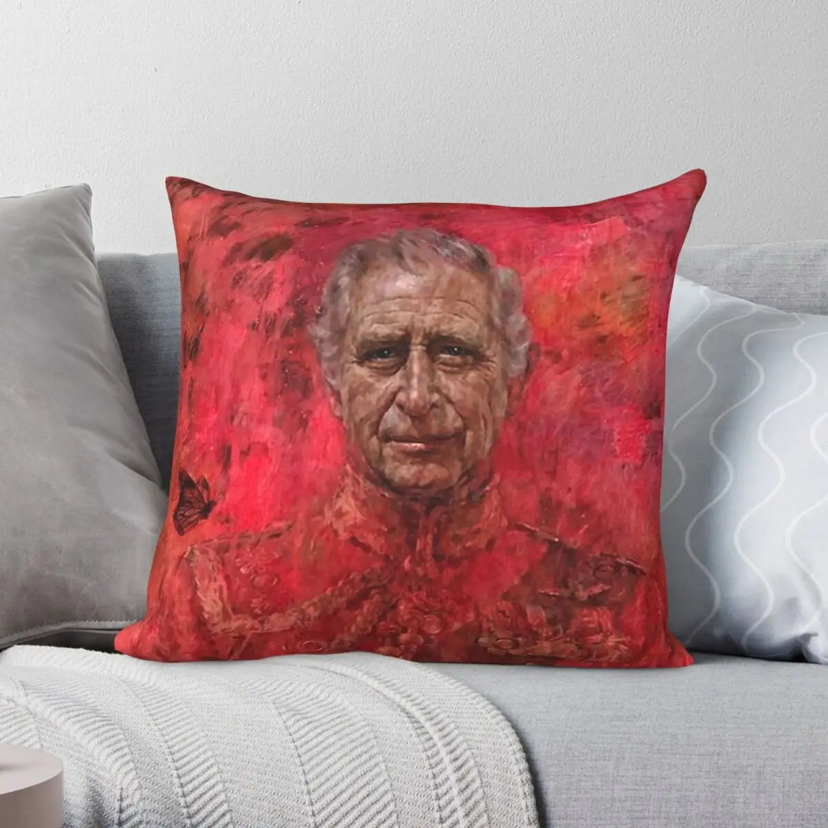 Portrait Of King Charles Iii Pillowcase Polyester Linen Velvet Printed Zip Decorative Pillow Case Home Cushion Cover 18