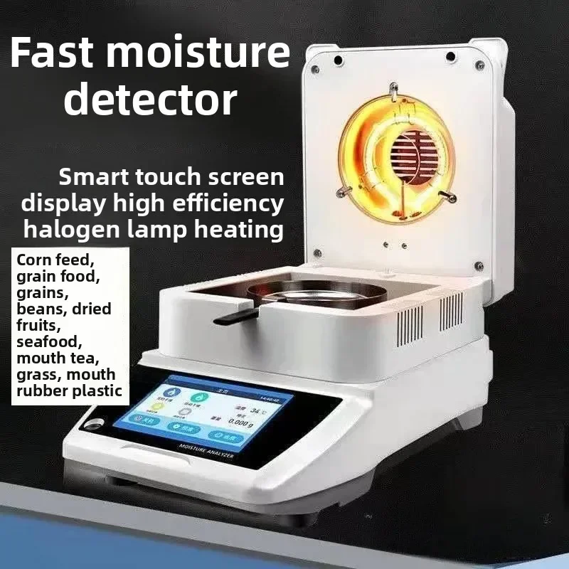 Tester Feed Food Corn Halogen Moisture Meter Moisture Content Sludge Solid Content Tester