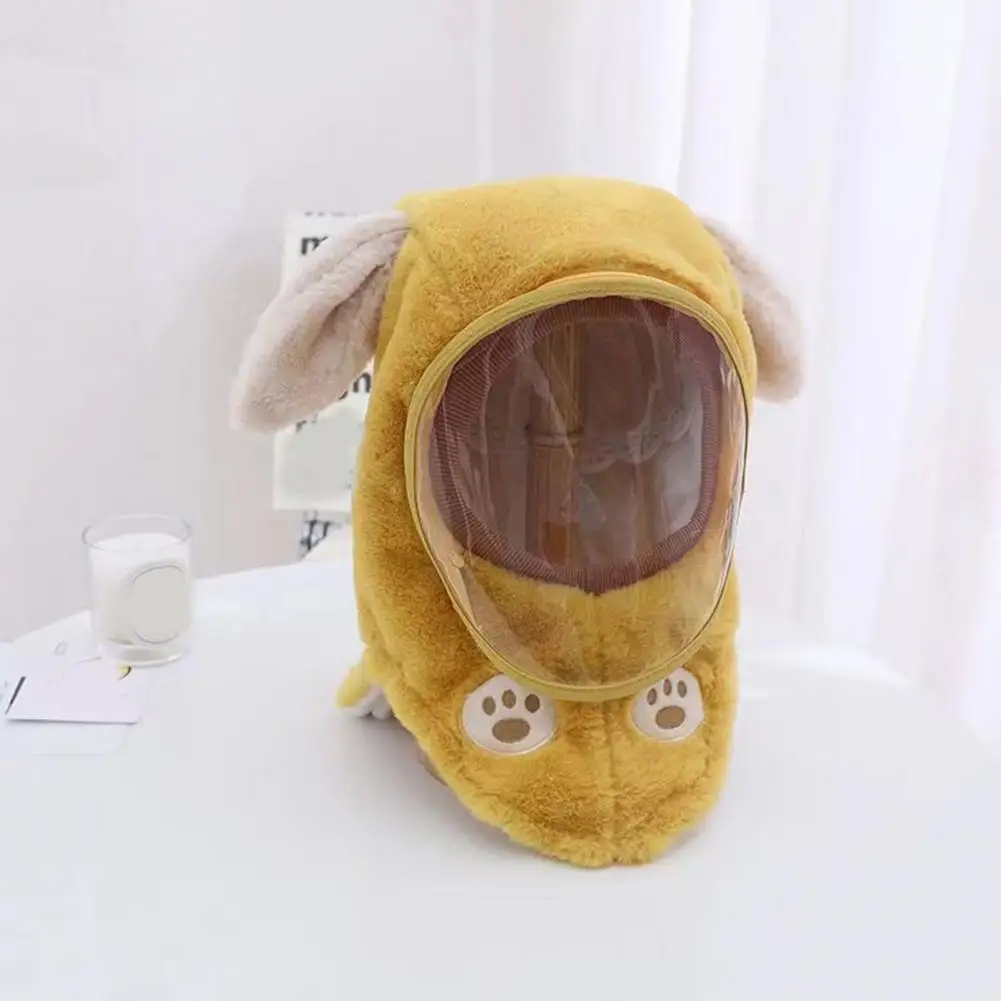 Children Hat Warm Cute Children's Winter Hats with Face Guard for Boys Girls Windproof Ear Protectors Scarves Thickened Plush