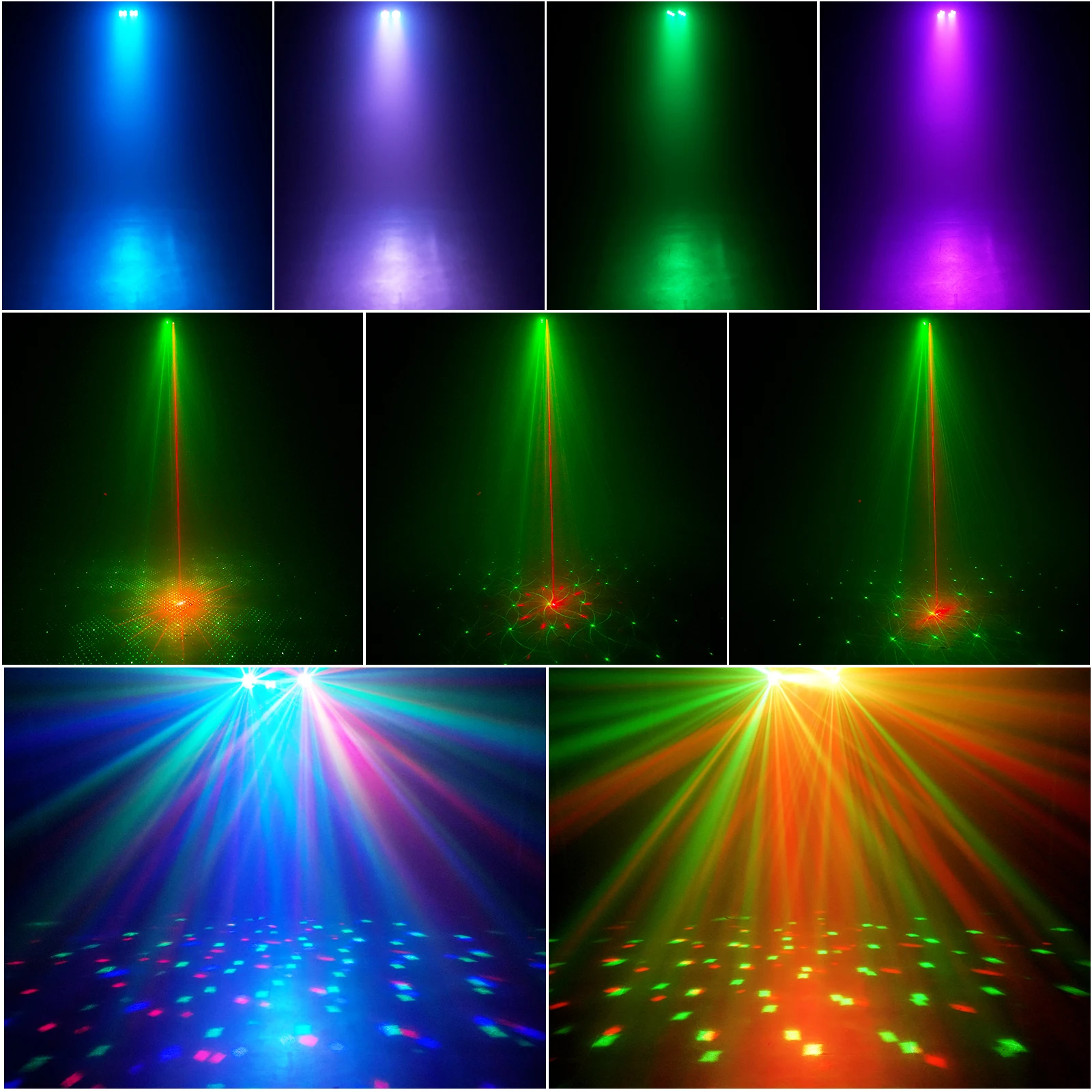 Mini Five-in-one Bracket Effect Light Mobile Stage Lighting Sound Control Remote Control for DJ Shows Concerts Parties Bars KTV