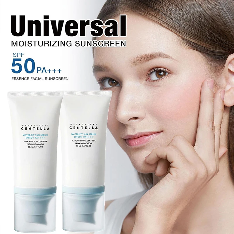 Koreaanse Zonnebrandcrème Spf50 Pa4 + Huidverzorging Engel Sneeuwgras Lichtgewicht Zonnebrandcrème Hydraterende Isolatie Melk Verfrissende Sunblock 50Ml