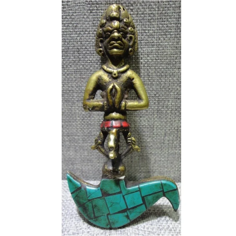 Nepal Buddhism Taoism exorcism turquoise copper multiplier
