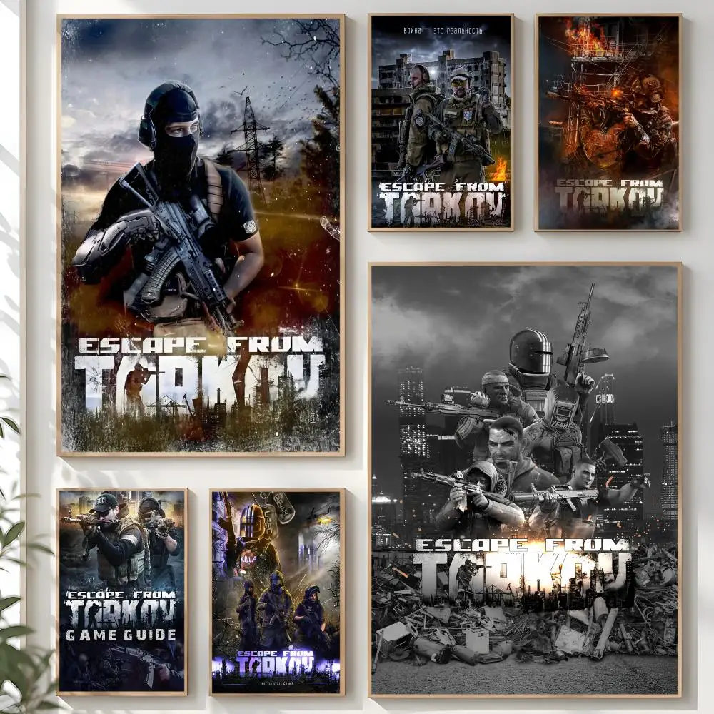 Game Escape From T-TarkovS Poster Creative Room Art For Dorm Bedroom Study Apartment Home Gift
